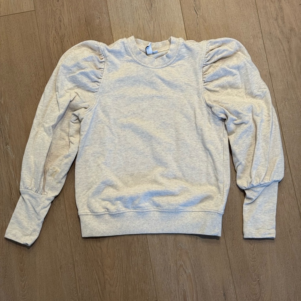 & Other Stories - Ruffled Ivory Crewneck